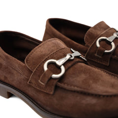 F.LLI RENNELLA MOCASSINO CAMOSCIO 011 TESTA DI MORO CON ACCESSORIO