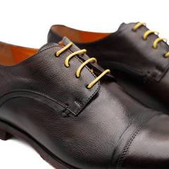 F.LLI RENNELLA STRINGATA DERBY LACCI 1274 TESTA DI MORO