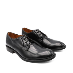F.LLI RENNELLA STRINGATA DERBY LISCIO 1145 NERO SPAZZOLATO