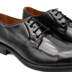 F.LLI RENNELLA STRINGATA DERBY LISCIO 1145 NERO SPAZZOLATO