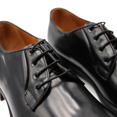 F.LLI RENNELLA STRINGATA DERBY LISCIO 1145 NERO SPAZZOLATO