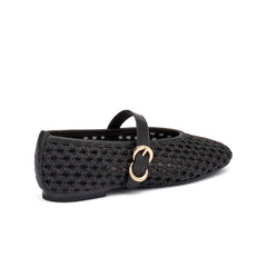 Ballerina Frau 69V3 nero in pelle elegante