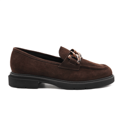 LUCA GROSSI MOCASSINO G882M CAMOSCIO MARRONE