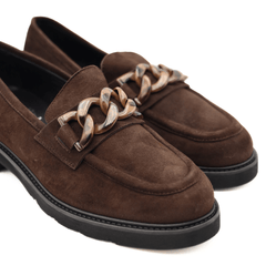 LUCA GROSSI MOCASSINO G882M CAMOSCIO MARRONE