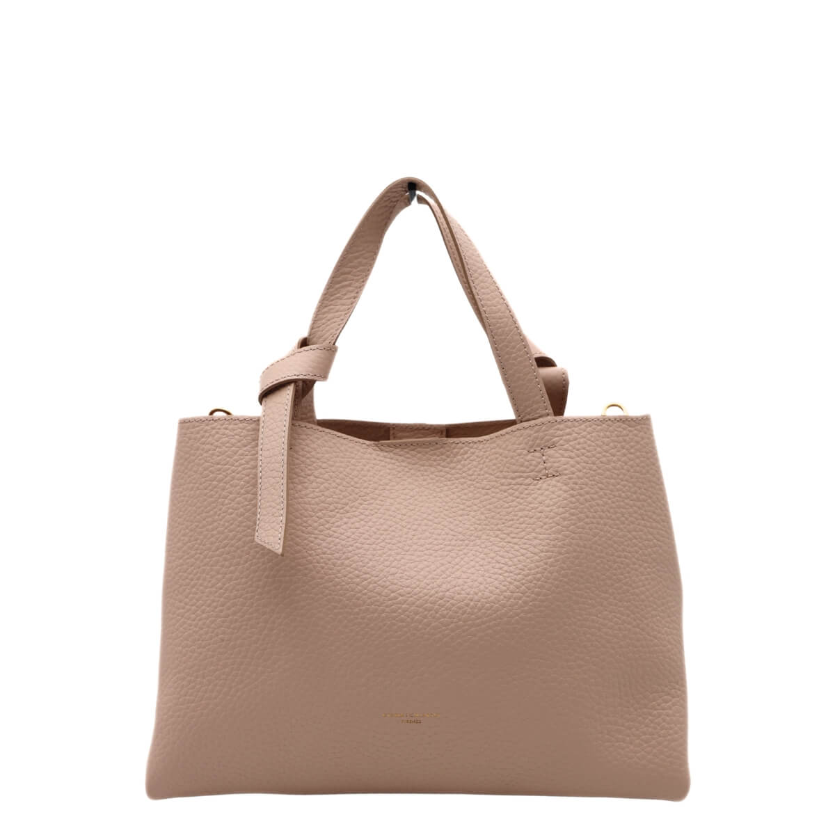 Borsa Gianni Chiarini AMIRA rosa in pelle elegante con dettaglio del nodo sul manico