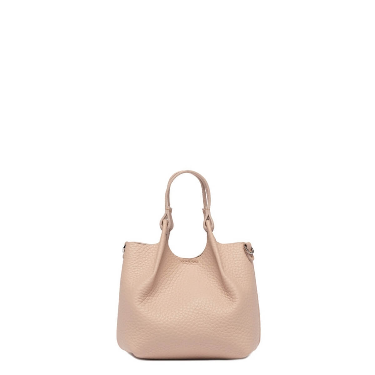Mini bag rosa cipria Gianni Chiarini in pelle elegante modello DUA