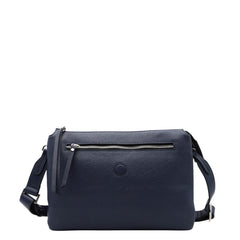 Borsa Gianni Chiarini Three blu navy in pelle martellata