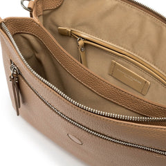 Borsa Gianni Chiarini Three Clay Natural in pelle martellata