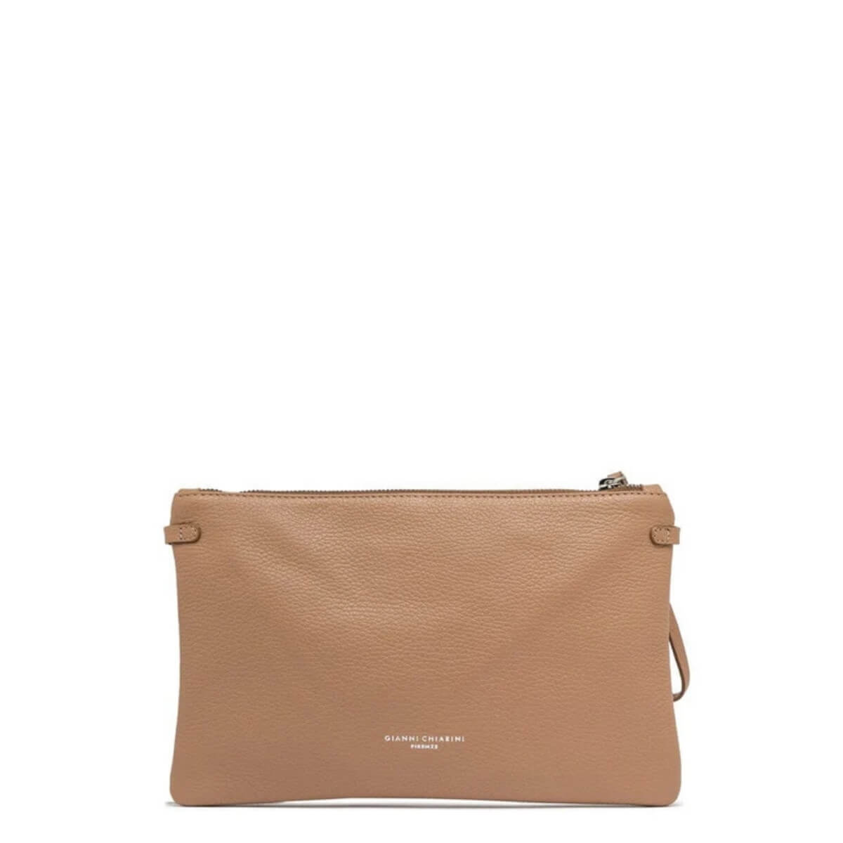 Pochette Gianni Chiarini Hermy BS3695 Clay Natural in pelle martellata.