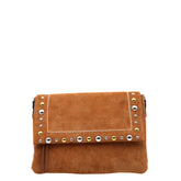 Pochette Gianni Chiarini Elisa caramello in pelle scamosciata