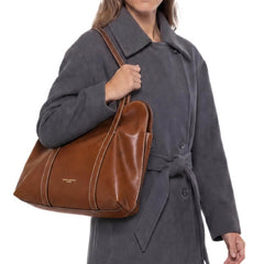 GIANNI CHIARINI SHOPPER MARGHE 11981 NOCE
