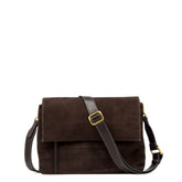 GIANNI CHIARINI TRACOLLA CAMOSCIO THREE 12295 MOKA