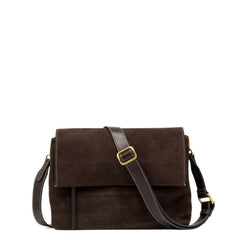 GIANNI CHIARINI TRACOLLA CAMOSCIO THREE 12295 MOKA