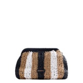 GIOSEPPO POCHETTE INTRECCIO TRICOLOR 78138 NERO