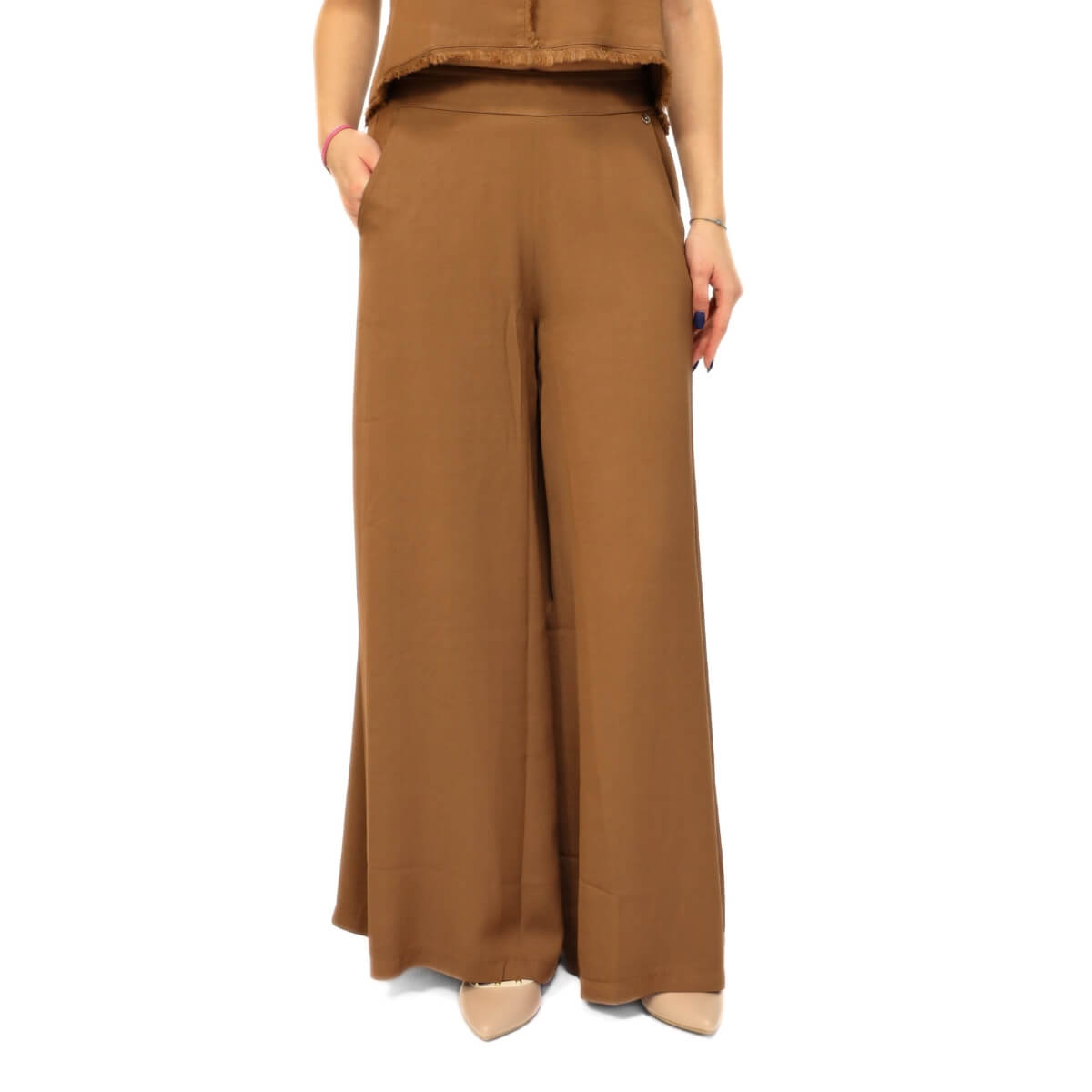 Pantalone Goa Goa Zahara colore cuoio elegante