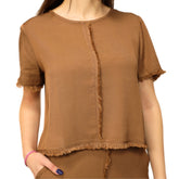 GOA GOA T-SHIRT TAHILA CUOIO