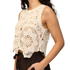 GOA GOA CANOTTA LUNA BIANCO ECRU