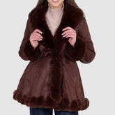GOA GOA CAPPOTTO PELLICCIA VERAYA MARRONE