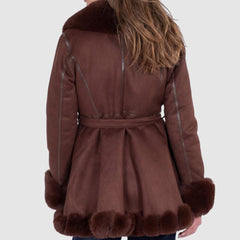 GOA GOA CAPPOTTO PELLICCIA VERAYA MARRONE