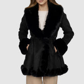 GOA GOA CAPPOTTO PELLICCIA VERAYA NERO