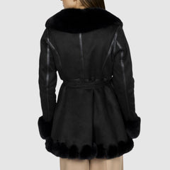 GOA GOA CAPPOTTO PELLICCIA VERAYA NERO