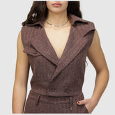 GOA GOA GILET KIRANA BORDEAUX