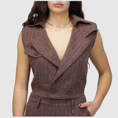 GOA GOA GILET KIRANA BORDEAUX