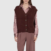 GOA GOA GILET PURITA BORDEAUX