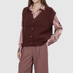 GOA GOA GILET PURITA BORDEAUX