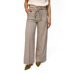 GOA GOA PANTALONE MIRAGE BIANCO A RIGHE