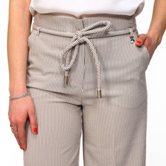 GOA GOA PANTALONE MIRAGE BIANCO A RIGHE