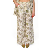 GOA GOA PANTALONE MUJI BIANCO E VERDE