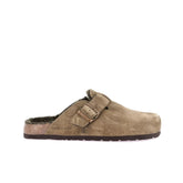 Interno in eco-pelliccia e sughero della ciabatta Grünland Bobo CB2247 Oliva.
