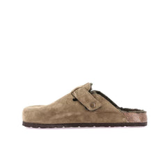 Interno in eco-pelliccia e sughero della ciabatta Grünland Bobo CB2247 Oliva.
