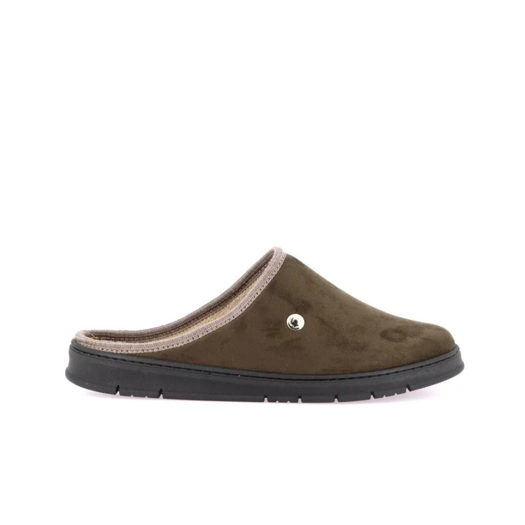 Ciabatta Grünland EONE CI3079 colore oliva vista laterale