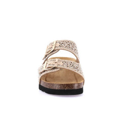 GRÜNLAND CIABATTA HOLA CB1840 GLITTER BEIGE