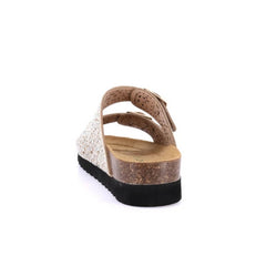 GRÜNLAND CIABATTA HOLA CB1840 GLITTER BEIGE