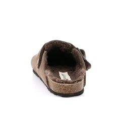 Ciabatta donna Grünland Sara CB2000 Tortora vista laterale.