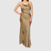 H2O ITALIA VESTITO LUNGO ALASITRA BEIGE