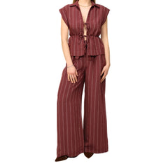 H2O ITALIA PANTALONE PISKY BORDEAUX GESSATO