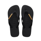 HAVAIANAS INFRADITO TOP LOGO METALLIC 4127244 1069 NERO