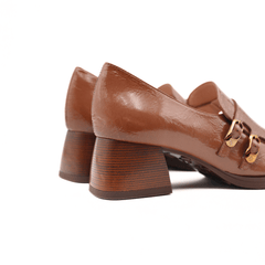 HISPANITAS MOCASSINO TACCO FRANGE 254218 CUOIO