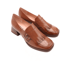HISPANITAS MOCASSINO TACCO FRANGE 254218 CUOIO