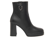 NERO GIARDINI STIVALETTO I410905D 100 PLATEAU NERO