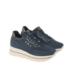 NERO GIARDINI SNEAKERS CAMOSCIO I514105D 207 BLU