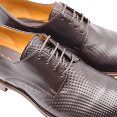 CALPIERRE STRINGATA K35 PUNZONATA MARRONE