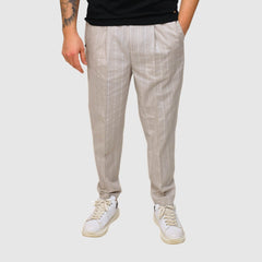 MARKUP PANTALONI MK1950172 GRIGIO A RIGHE