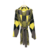 MARYLEY CARDIGAN 856 GRIGIO / GIALLO