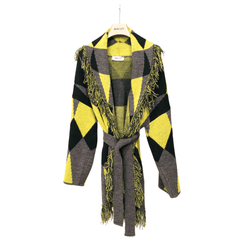 MARYLEY CARDIGAN 856 GRIGIO / GIALLO
