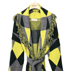 MARYLEY CARDIGAN 856 GRIGIO / GIALLO